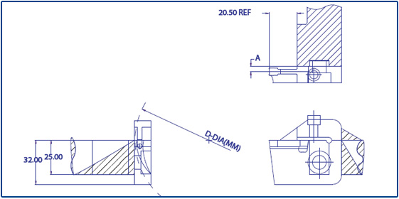 RH Curve - LH Internal - CAD Drawing