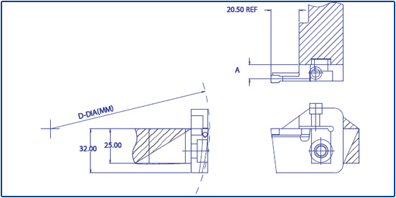 LH Curve - LH External - CAD Drawing